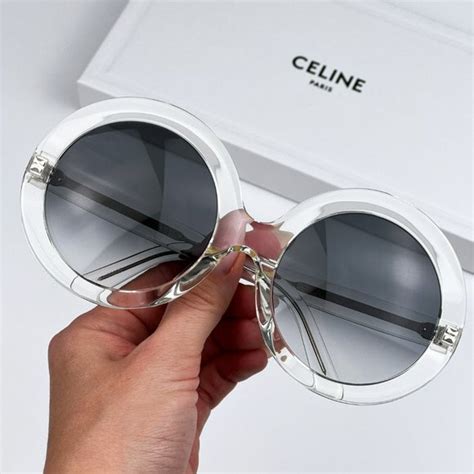 celine cl40081u|NEW Celine CL40081U 39P Crystal Gradient Green Round .